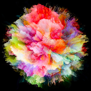色彩情感系列由色彩爆发的艺术抽象爆炸主体想象力创造力艺术图片