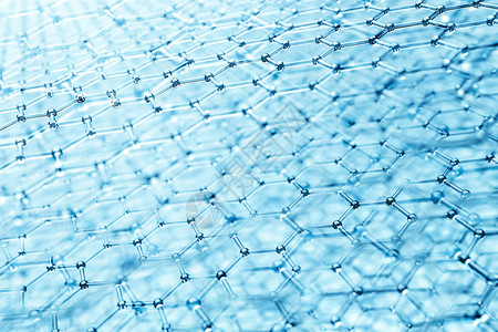 蜂窝透明素材纳米材料插图的六方层状分子结构背景