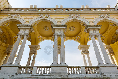 特战荣耀奥地利维也纳勋布伦宫花园的荣耀背景