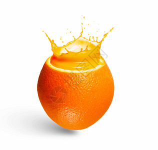 橙汁清爽的橙色鸡尾酒与多汁的飞溅的图像背景图片