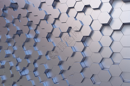 高科技立方体银立方体元素的未来主义的背景图像背景图片