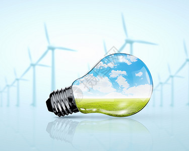 灯泡风车发电机灯泡风车发电机可再生能源图片