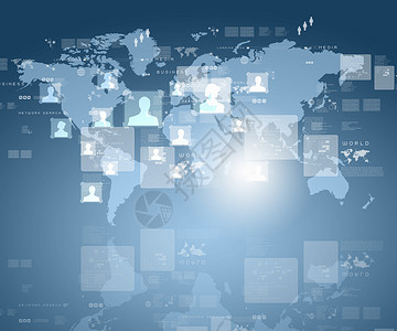 互联网插图互联网技术的全球业务系列图片