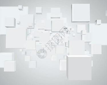 白色立方体白色背景上白色立方体的背景抽象图像图片