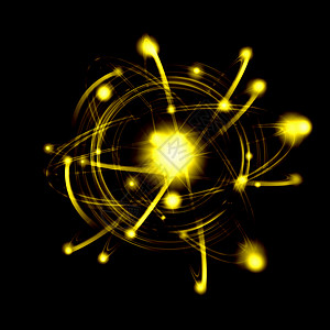原子图像彩色原子电子的图像物理图片