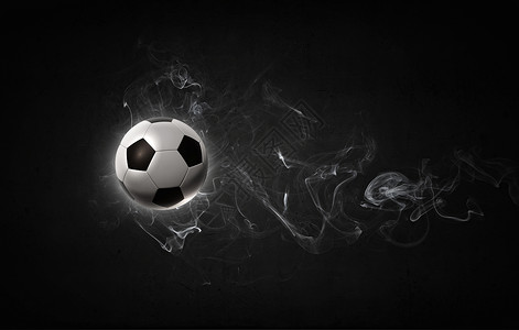 ps中球素材热球足球火焰中的形象背景
