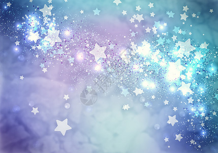 波克灯蓝色恒星灯光光的抽象背景图像背景图片
