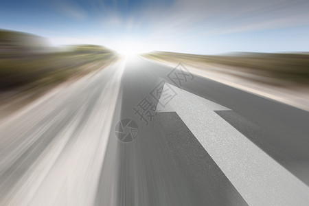 太阳色大箭头带箭的路沥青道路方向箭头的图像背景