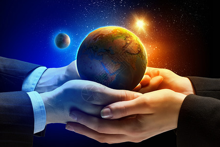 地球行星手特写人类双手握住地球刨床的图像生态图片