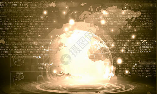 全球媒体技术全球交互的数字技术背景图片