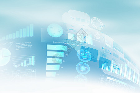 高科技背景蓝色高科技背景的图像商业背景图片