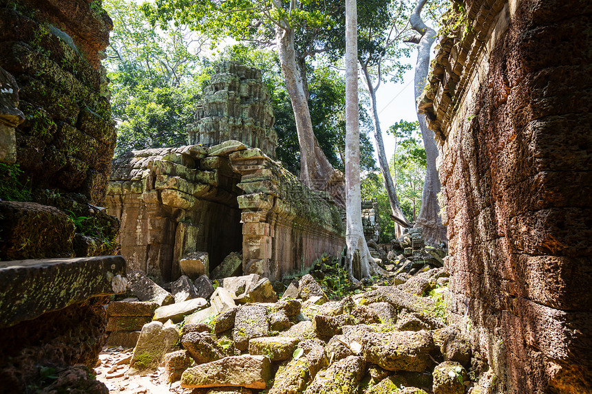 古高棉文明遗址吴哥附近的Siem收获,柬埔寨图片