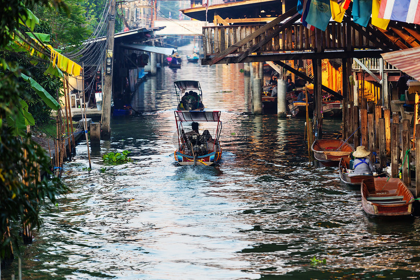 泰国的浮动市场图片