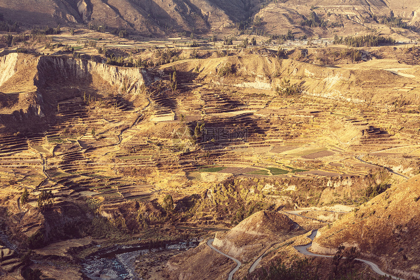 南美洲秘鲁的峡谷科尔卡图片