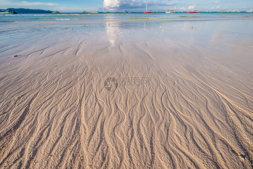 早上海滩波拉凯,菲律宾图片
