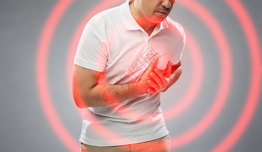 中年阿姨医疗保健问题中年男性心脏病设计图片