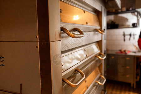 厨房小电食品烹饪设备烘焙包烤箱包店厨房包店厨房的包烤箱背景