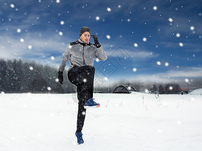 健身,运动,人,锻炼健康的生活方式轻人冬天户外锻炼热身男人冬天户外锻炼热身图片