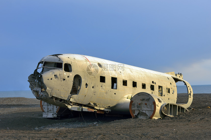 索尔海姆桑德尔飞机残骸冰岛南部春季图片