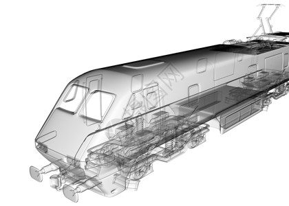 磁浮透明列车图像背景