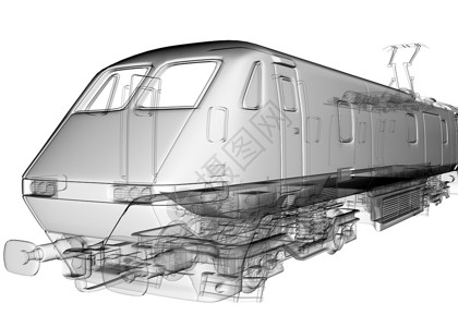 磁浮透明列车图像背景