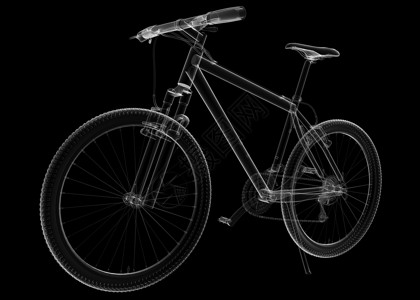铝方通隔离透明自行车图像背景