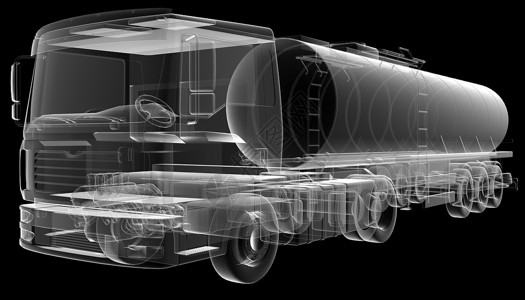 隔离透明油罐车高清图片