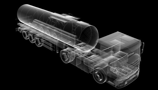 隔离透明油罐车高清图片