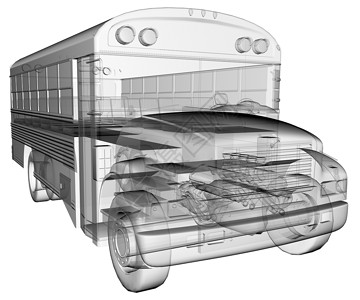 透明隔离校车图片