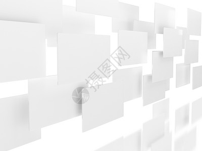 白色背景上的白色板与反射白色板上的白色板背景图片