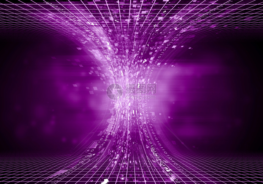 数字背景黑色背景下的紫色数字漏斗技术图片