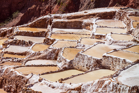 萨拉纳德马拉斯秘鲁库斯科附近的个盐矿背景图片