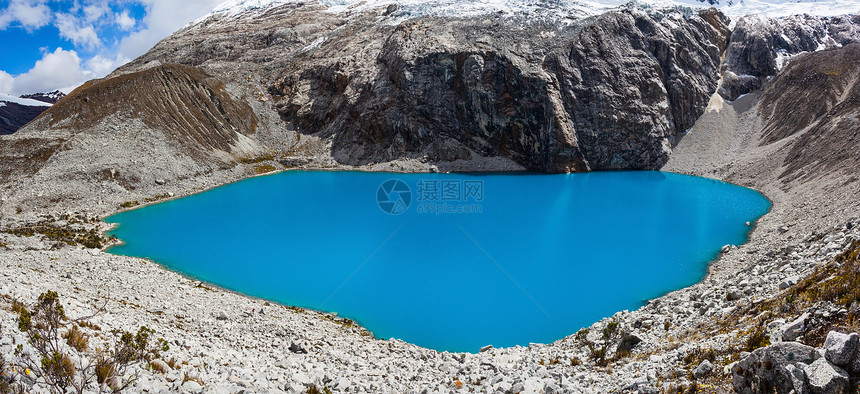 拉古纳湖69位于秘鲁安斯山脉的华斯卡兰公园图片