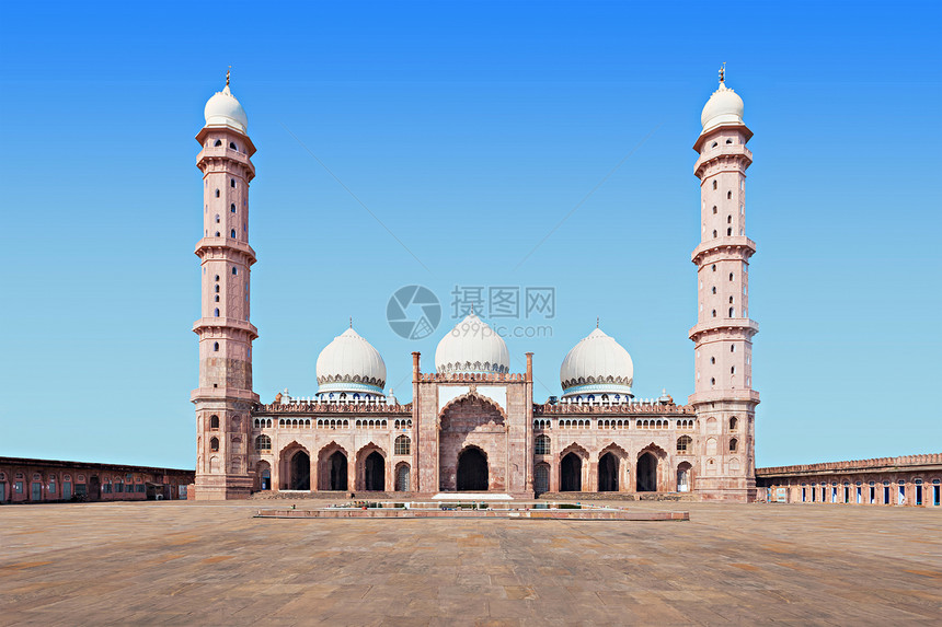 泰姬陵座位于印度博帕尔的清真寺图片