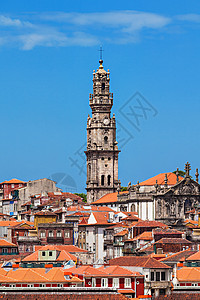 神职人员塔托雷多斯神职人员,波尔图,葡萄牙地方高清图片素材