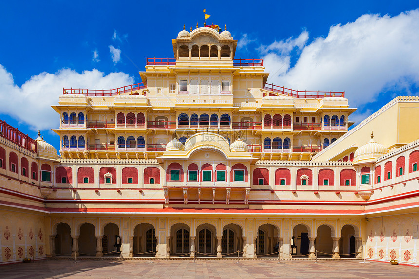 印度斋浦尔的钱德拉马哈尔宫城市宫殿图片