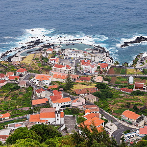 波尔图莫尼斯葡萄牙马德拉岛上的个城市大西洋高清图片素材