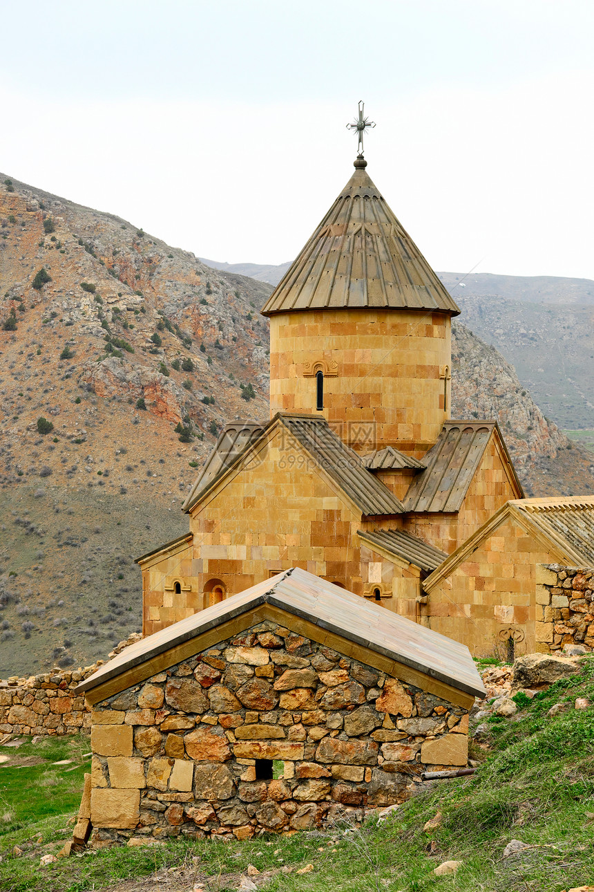 古代修道院诺拉万克阿马胡山谷,亚美尼亚山区成立于1205图片