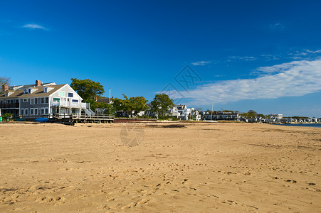 美国马萨诸塞州科德角Provincetown海滩水高清图片素材