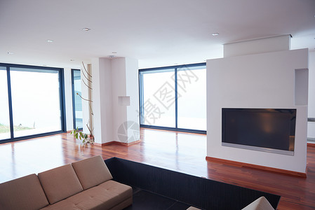 建筑,室内,现代公寓,宽敞的客厅明亮的家图片