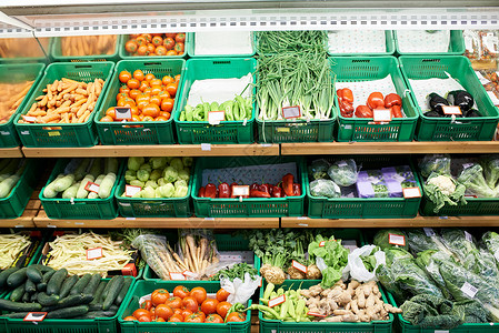 农贸市场的水果蔬菜集市高清图片素材