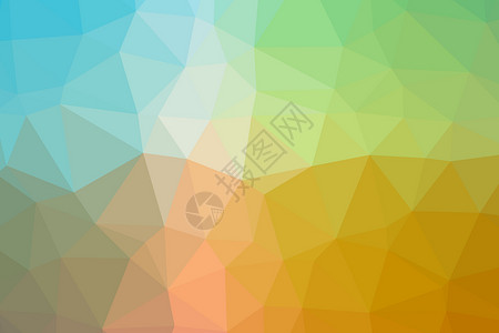 彩色多边形图案三角形多边形的低多色彩抽象几何背景背景