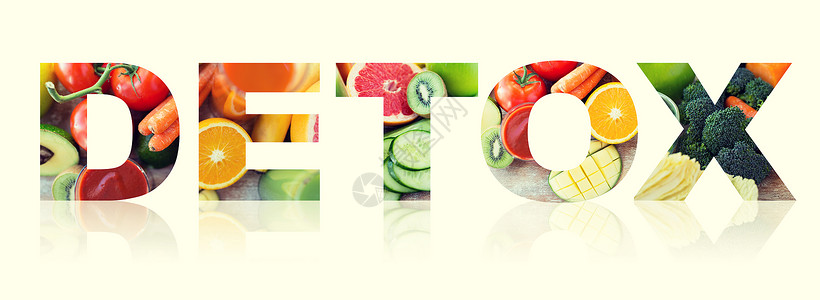 健康饮食素食饮食单词排与果汁,水果蔬菜图片
