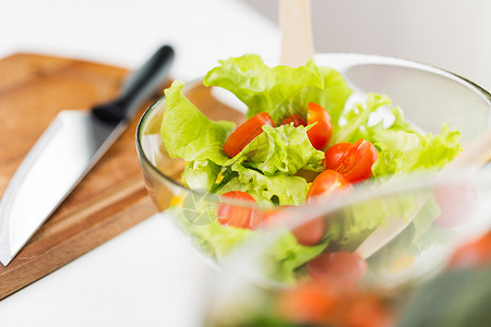 饮食,蔬菜食品,健康饮食象蔬菜沙拉与樱桃番茄生菜璃碗图片