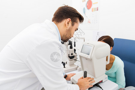 角膜测量学光学眼科医生配镜师高清图片