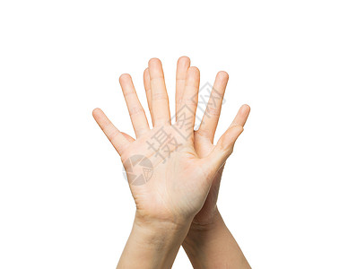 手势,人身体部位的特写两只手五个手指图片
