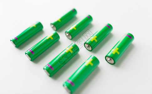 回收,能源,动力,环境生态密切绿色碱电池特写镜头高清图片素材