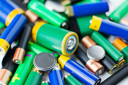 回收,能源,动力,环境生态碱电池堆利用高清图片素材