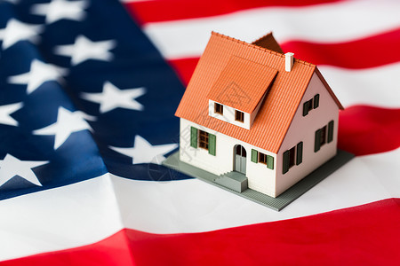 公民身份住所财产房地产人们的美国上居住的房子模型的特写背景图片