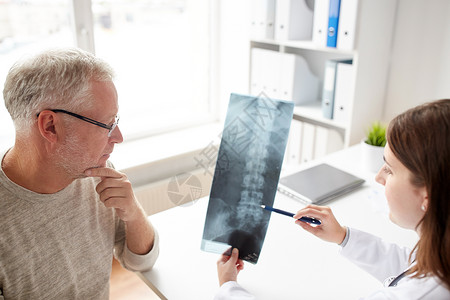医学,医疗,外科,放射学人的医生X光脊柱医院的老人图片